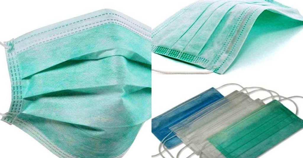 Set 50 bucati Masti chirurgicale faciale din 3 straturi / verde – reducere 60% !